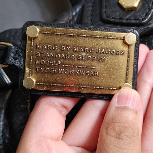 Authentic Classic Q Baby Groovee Satchel Marc by Marc Jacobs Black Leather - Picture 4 of 9